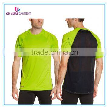 100% polyester mens dry fit running shirt