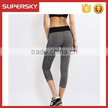 Y08 Running Pants High Waist Cropped Leggings Fitness Girl Tight Yoga Leggings Pants