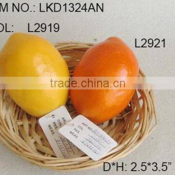 Artificial Faux lemon Simulation fake fruits realistic honey lemon for house/wedding party decoration