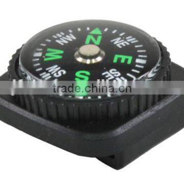 black plastic compass for paracord survival bracelet, outdoor camping tools compass