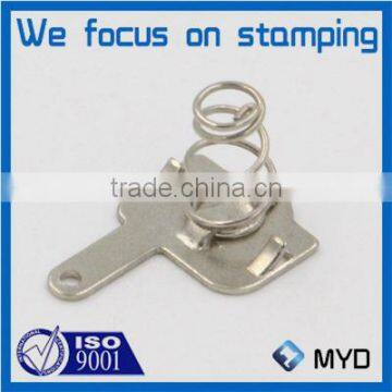 Precision steel battery contact made by Pneumatic presses