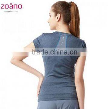 Wholesale Women Functional Fabric Sport Shirts /OEM Yoga Wear photo-4