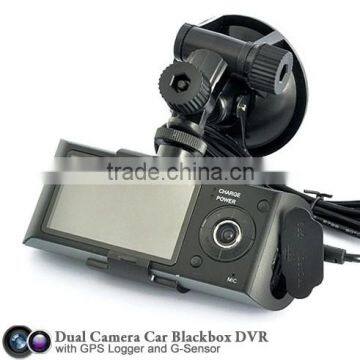2.7 Inch 1080P Full HD Dual Camera Lens 5.0M Pixel G-Sensor GPS Tracker Car DVR Camera