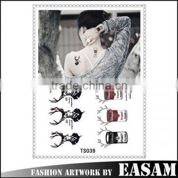 Easam kindly design for body tattoo sticker/sticker art for body