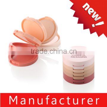 Unique 6 Color Cosmetic Plastic Empty Compact Powder Container