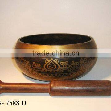 Brass Tibetan Singing Bowls