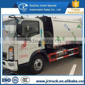 Fully automatic 4x2 sino Howo 4x2 garbage truck Reasonable market price