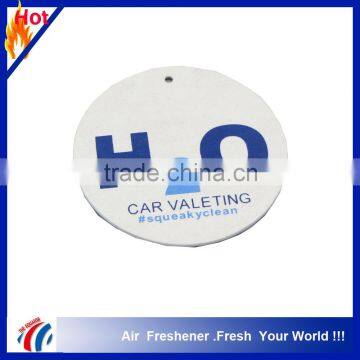 2016 silk printing car paper air fresher /freshener/freshner with display plate