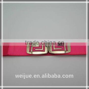 Light color waist fashion elastic belt for women