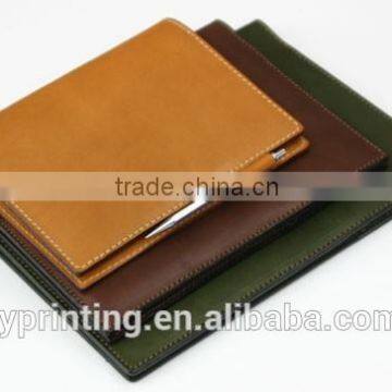 High Quality Wholesale Notebook With Pen in Leather book cover