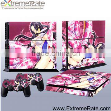 Sexy girl custom skin for PS4 console controller vinyl sticker for Playstation 4 skins anime girl