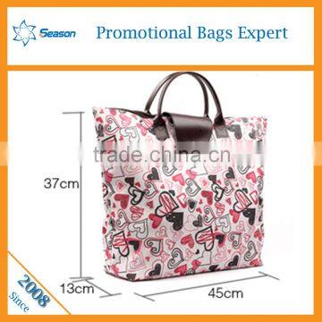 Lady folding hand bags lady tote bags wholesale tote bags