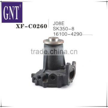 excavator water pump for SK350-8 J08E