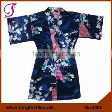 Fung 2306 Silk Satin Children Robe, Kid Robe Flower Girl Robe