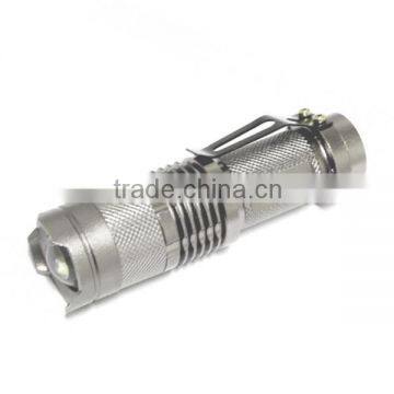 AA or 14500 Battery Zoom Led Rechargeable Tactical Flashlight/2015 New Wholesale Flasglight photo-2