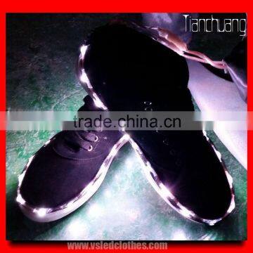 full color simulation led shoes/High quality shoes with led/led light shoes for stage