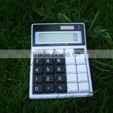 new design dual power color button key 8 digits desk calculator