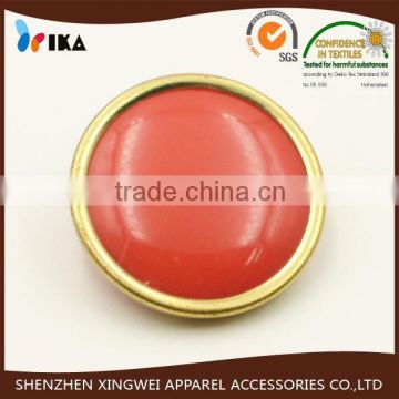 brass covered plastic button shank ABS button for coat