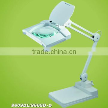 Foldable Clip Type Optical Magnifying LED Lamp Moveable Magnifier Lamp(with LED Light ) Skin Analyser