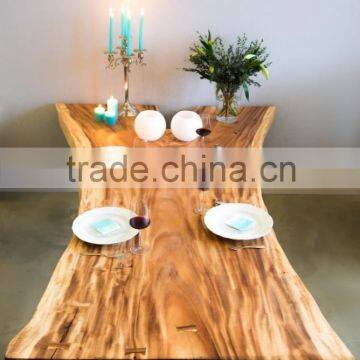 Wooden dining table, Suar wood, Tabaca wood, Acacia wood