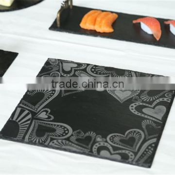 black slate cheese board hotel use decorative art work