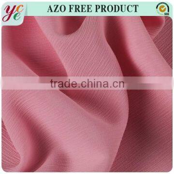 korean 100% polyester moss crepe fabric for dress