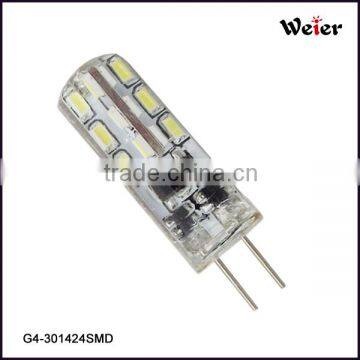 G4 1.5W silicon encased LEDs 12V AC/DC