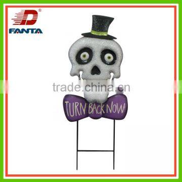 Spooky handicrafts metal Halloween stake for garden decoration