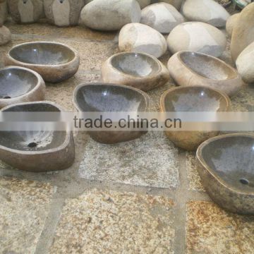 natural stone boulder sink