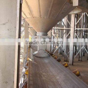 Grain hopper bottom storage silos with belt conveyor/chain conveyor unloading system