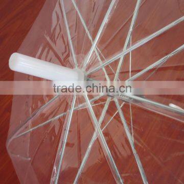 PVC Material Mini Light Weight Micro Printing Transparent Umbrella