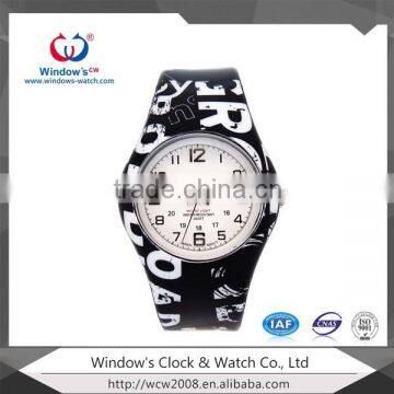 china watch manufactory customize black plastic watch