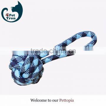 Blue dog toy rope