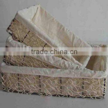 Set 3 NEW design laudry basket, handicraft Vietnam