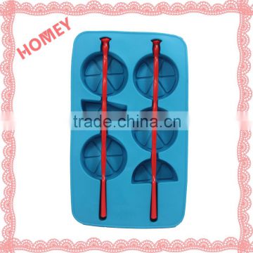 Houseware Ice Cube Tray Stirrer Plastic TPR Tray Jelly Chocolate Maker Lemon