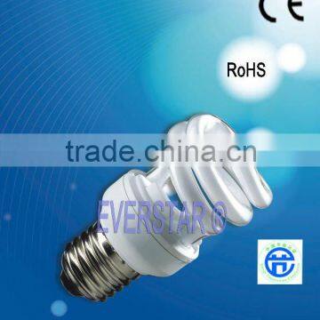 High Quality compact fluorescent light(Half Spiral)