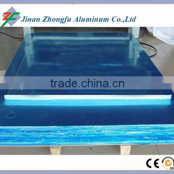 per ton price of 0.4mm blue color PE film coated aluminum 5052 H32