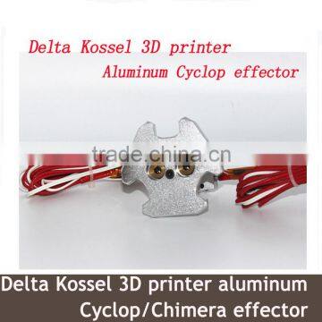 China Wholesale Delta Kossel 3D printer aluminum Cyclop effector + hot end assembly kit 1.75mm filament for kossel