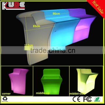 Amazing illuminated LED bar counter/bar table with remote control