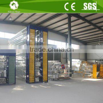 Fully automatic hot galvanized commercial H type design chicken egg layer cage