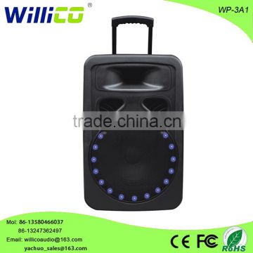 15 inch fashion sound plastic bluetooth speaker with light for alibaba china supplier