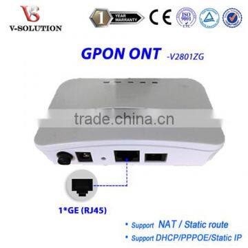 CE Certificated Mini White Housing Route 1GE GPON ONT Optical Network Unit