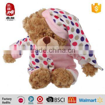 Custom Lovely Stuffed Bear With Hat and Clothes for Kids photo-2
