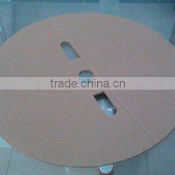 custom die cut different brown kraft paperboard plate for separating