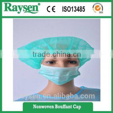 Hot sale medical disposable surgical nonwoven bouffant cap