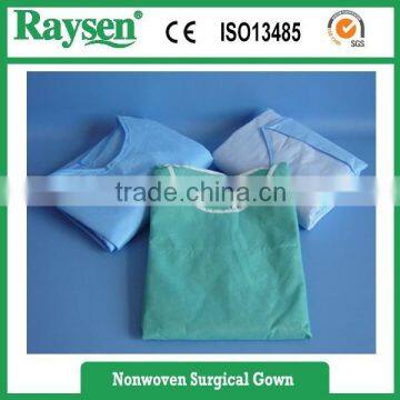 Cheap price sterile disposable nonwoven surgical gown with CE/Iso