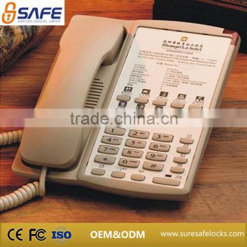 Sure safe high quality cute corded hotel phone on sale