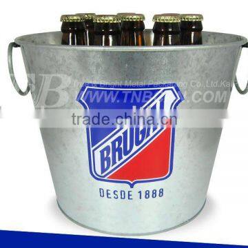 8QT Metal Ice Bucket With Two Flexible Handles