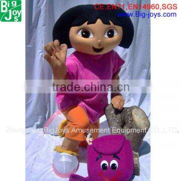 New design dora mascot costumes/kids party mascots/cartoon mascot costumes for sales