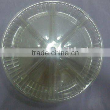 special design round shaped clear material made vacuum forming tray